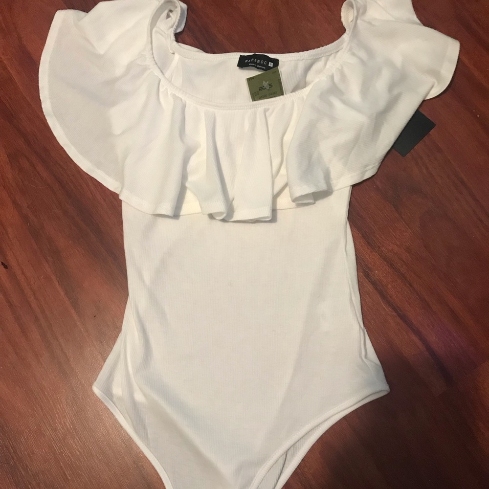 Off the shoulder body suit